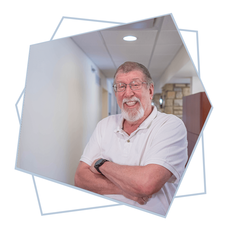 overdenture patient smiling