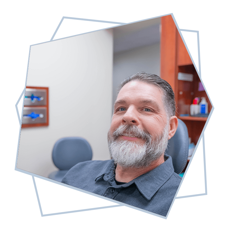 patient smiling after dental procedure